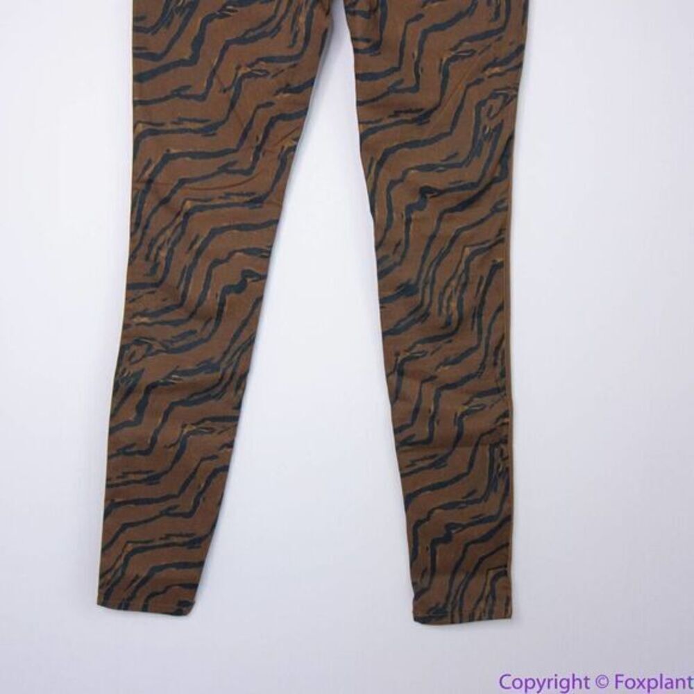 NEW WeWoreWhat Tiger Stripe Piped‎ Stiletto Slit The Icon Jeans, 29 - Picture 8 of 16